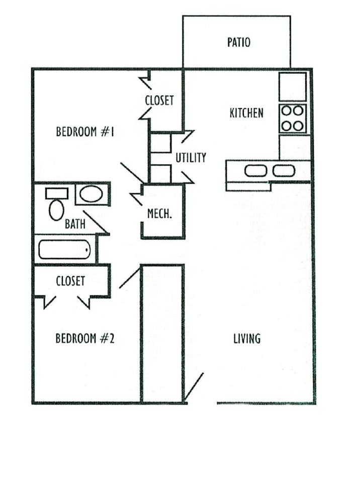 2 Bedroom Units floor plan